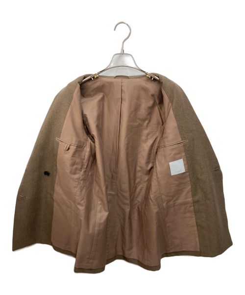 Phlannel（フランネル）Phlannel (フランネル) ウールシルクダブルジャケット ブラウン サイズ:XSの古着・服飾アイテム