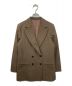 Phlannel（フランネル）の古着「ウールシルクダブルジャケット」｜ブラウン