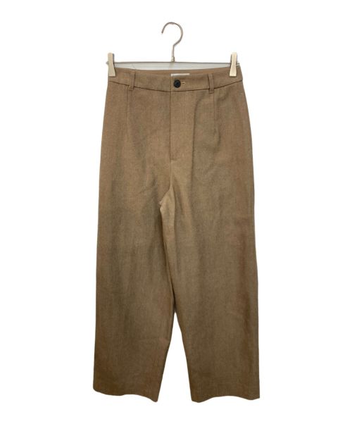 Phlannel（フランネル）Phlannel (フランネル) ウールシルクパンツ ブラウン サイズ:Sの古着・服飾アイテム