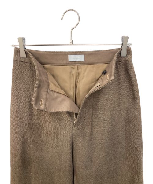 Phlannel（フランネル）Phlannel (フランネル) ウールシルクパンツ ブラウン サイズ:Sの古着・服飾アイテム