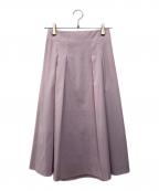 ANAYIアナイ）の古着「ベルト付フレアスカート」｜ピンク