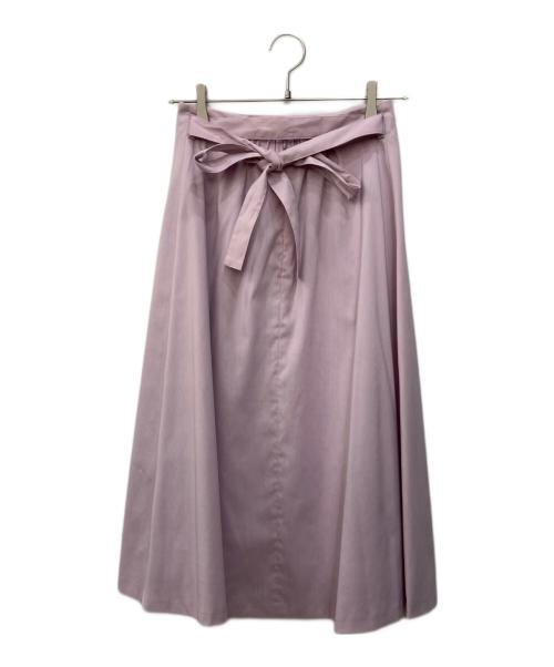 ANAYI（アナイ）ANAYI (アナイ) ベルト付フレアスカート ピンク サイズ:SIZE 38の古着・服飾アイテム