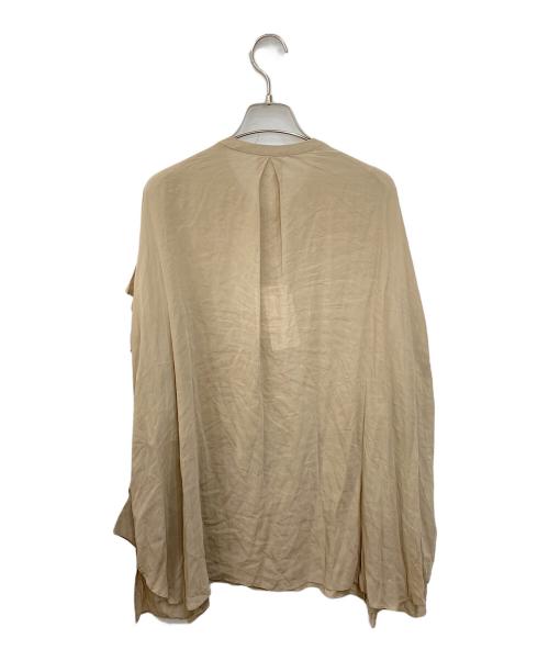 Noble（ノーブル）Noble (ノーブル) ラッフルエアリーブラウス ベージュ サイズ:FREEの古着・服飾アイテム