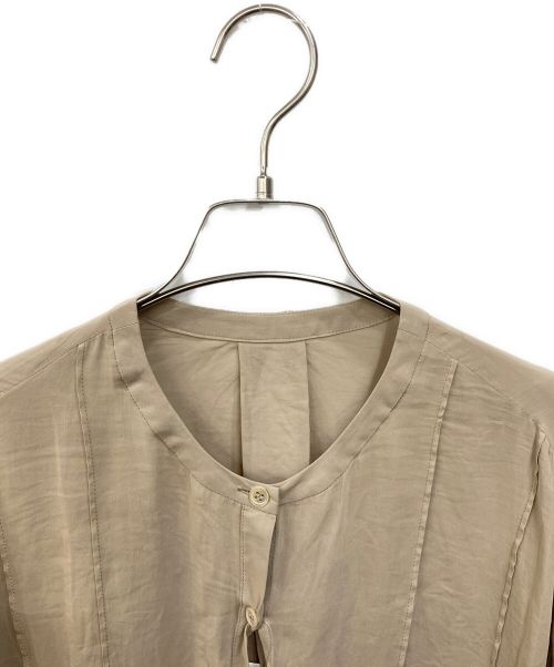 Noble（ノーブル）Noble (ノーブル) ラッフルエアリーブラウス ベージュ サイズ:FREEの古着・服飾アイテム