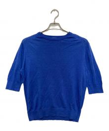 IENA（イエナ）の古着「5分袖リネンニット」｜ブルー