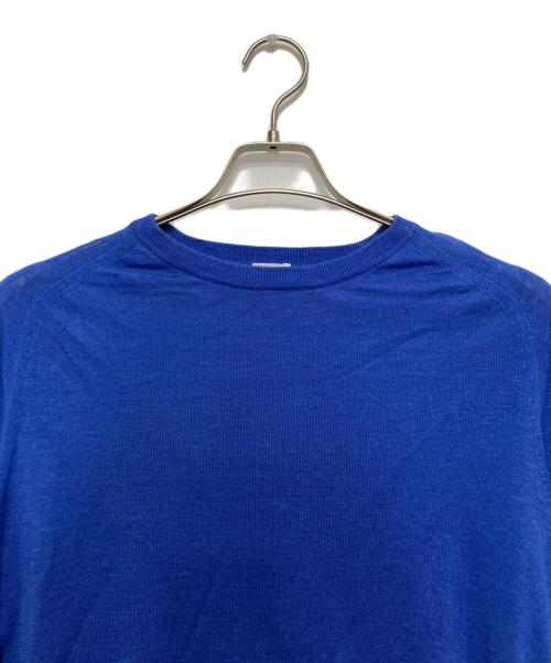 IENA（イエナ）IENA (イエナ) 5分袖リネンニット ブルー サイズ:不明の古着・服飾アイテム