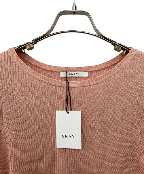 ANAYI（アナイ）ANAYI (アナイ) リブニット ピンク サイズ:M 未使用品の古着・服飾アイテム