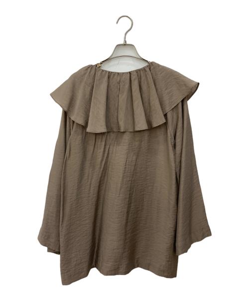 Noble（ノーブル）Noble (ノーブル) ブラウス ブラウン サイズ:FREEの古着・服飾アイテム
