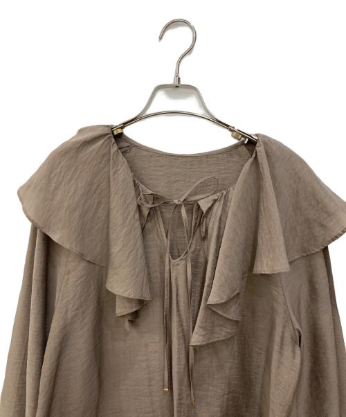 Noble（ノーブル）Noble (ノーブル) ブラウス ブラウン サイズ:FREEの古着・服飾アイテム