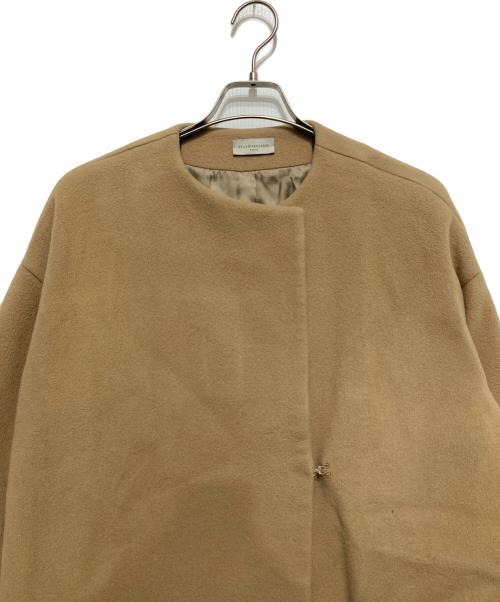 DEUXIEME CLASSE（ドゥーズィエム クラス）Deuxieme Classe (ドゥーズィエム クラス) Beaverノーカラーオーバーコート キャメル サイズ:不明の古着・服飾アイテム