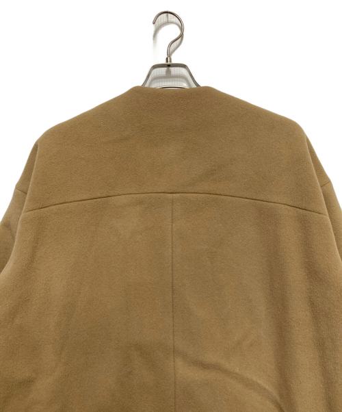 DEUXIEME CLASSE（ドゥーズィエム クラス）Deuxieme Classe (ドゥーズィエム クラス) Beaverノーカラーオーバーコート キャメル サイズ:不明の古着・服飾アイテム
