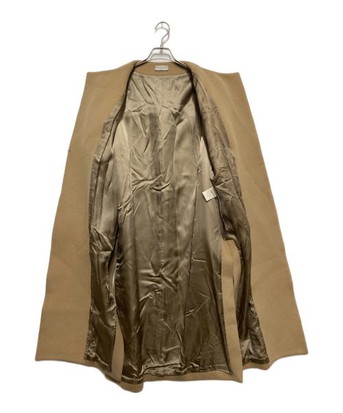 DEUXIEME CLASSE（ドゥーズィエム クラス）Deuxieme Classe (ドゥーズィエム クラス) Beaverノーカラーオーバーコート キャメル サイズ:不明の古着・服飾アイテム