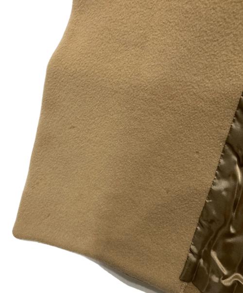 DEUXIEME CLASSE（ドゥーズィエム クラス）Deuxieme Classe (ドゥーズィエム クラス) Beaverノーカラーオーバーコート キャメル サイズ:不明の古着・服飾アイテム