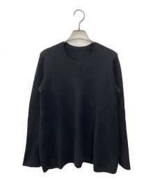 MUSE de Deuxieme Classe（ミューズ ドゥーズィエム クラス）の古着「スムースニットフレアプルオーバー」｜ブラック