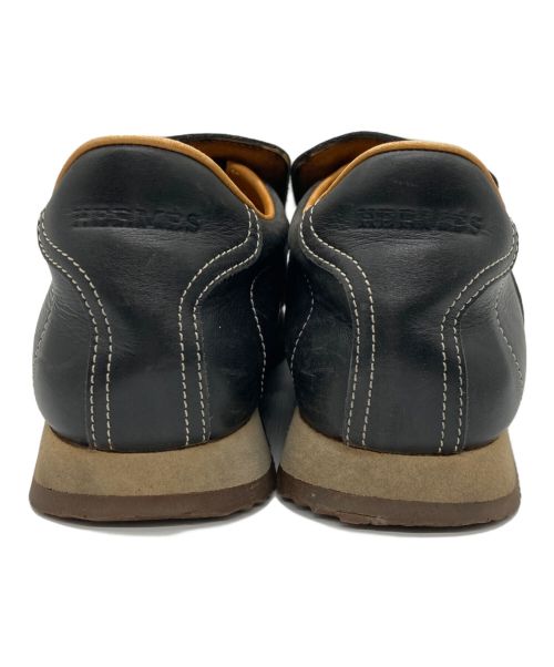 HERMES（エルメス）HERMES (エルメス) ターボレザースリッポン ブラック サイズ:SIZE 37 1/2の古着・服飾アイテム