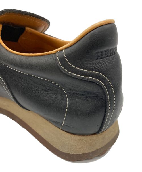 HERMES（エルメス）HERMES (エルメス) ターボレザースリッポン ブラック サイズ:SIZE 37 1/2の古着・服飾アイテム