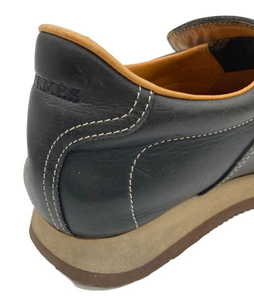 HERMES（エルメス）HERMES (エルメス) ターボレザースリッポン ブラック サイズ:SIZE 37 1/2の古着・服飾アイテム