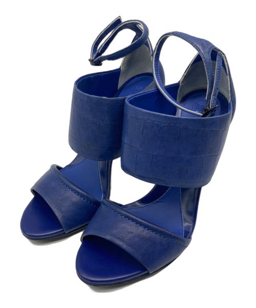 ALEXANDER McQUEEN（アレキサンダーマックイーン）ALEXANDER McQUEEN (アレキサンダーマックイーン) オープントゥストラップサンダル ブルー サイズ:SIZE 37の古着・服飾アイテム