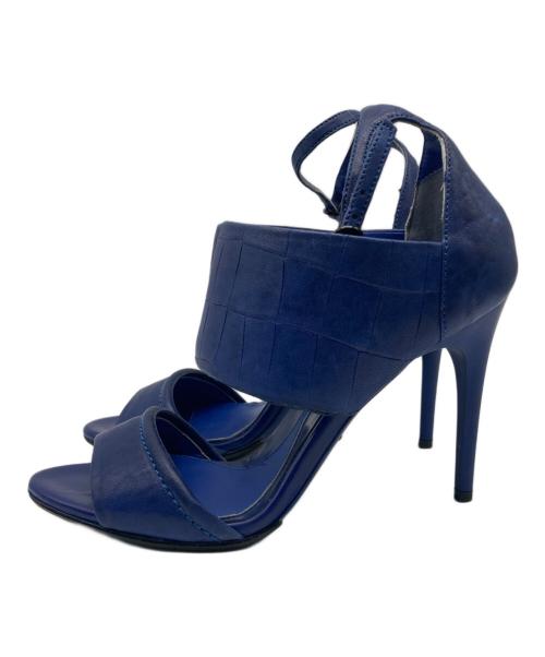 ALEXANDER McQUEEN（アレキサンダーマックイーン）ALEXANDER McQUEEN (アレキサンダーマックイーン) オープントゥストラップサンダル ブルー サイズ:SIZE 37の古着・服飾アイテム