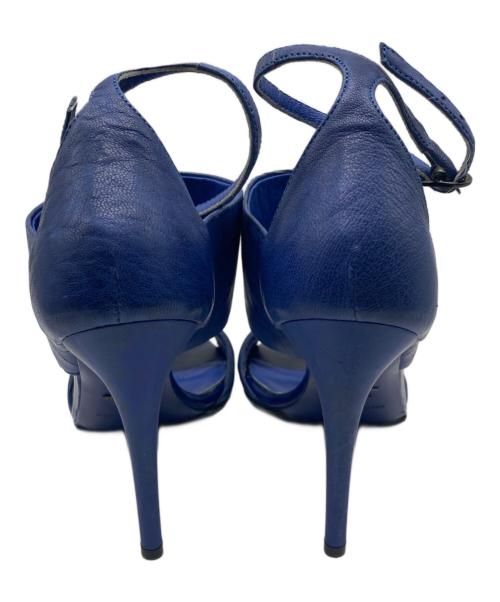 ALEXANDER McQUEEN（アレキサンダーマックイーン）ALEXANDER McQUEEN (アレキサンダーマックイーン) オープントゥストラップサンダル ブルー サイズ:SIZE 37の古着・服飾アイテム