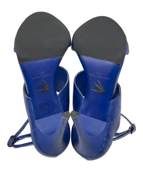 ALEXANDER McQUEEN（アレキサンダーマックイーン）ALEXANDER McQUEEN (アレキサンダーマックイーン) オープントゥストラップサンダル ブルー サイズ:SIZE 37の古着・服飾アイテム