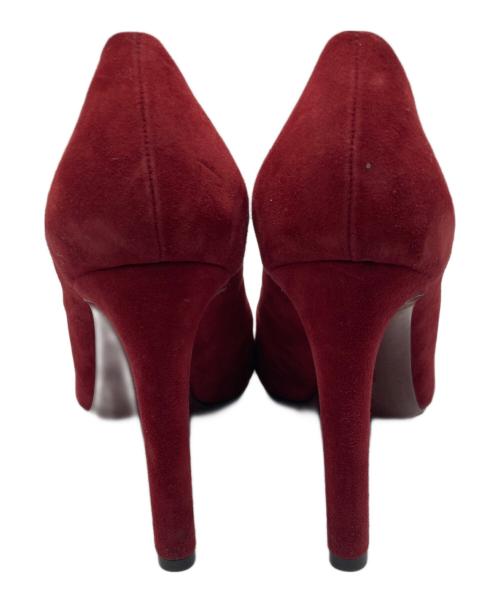 Salvatore Ferragamo（サルヴァトーレ フェラガモ）Salvatore Ferragamo (サルヴァトーレ フェラガモ) スウェードパンプス レッド サイズ:SIZE 8の古着・服飾アイテム