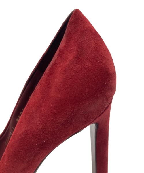 Salvatore Ferragamo（サルヴァトーレ フェラガモ）Salvatore Ferragamo (サルヴァトーレ フェラガモ) スウェードパンプス レッド サイズ:SIZE 8の古着・服飾アイテム