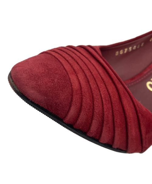 Salvatore Ferragamo（サルヴァトーレ フェラガモ）Salvatore Ferragamo (サルヴァトーレ フェラガモ) スウェードパンプス レッド サイズ:SIZE 8の古着・服飾アイテム