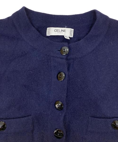 CELINE（セリーヌ）CELINE (セリーヌ) カシミヤニット ネイビー サイズ:SIZE 40の古着・服飾アイテム