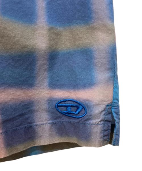 DIESEL（ディーゼル）DIESEL (ディーゼル) S-FRANK-CHECK シャツ ブルー サイズ:38の古着・服飾アイテム