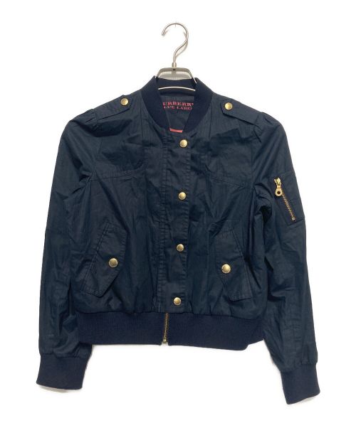 BURBERRY BLUE LABEL（バーバリー ブルー レーベル）BURBERRY BLUE LABEL (バーバリーブルーレーベル) ジップアップブルゾン ネイビー サイズ:SIZE38の古着・服飾アイテム