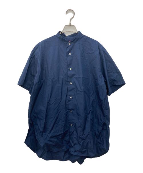 5525gallery（ゴーゴーニーゴーギャラリー）5525gallery (ゴーゴーニーゴーギャラリー) バンドカラー半袖シャツ ネイビー サイズ:Mの古着・服飾アイテム