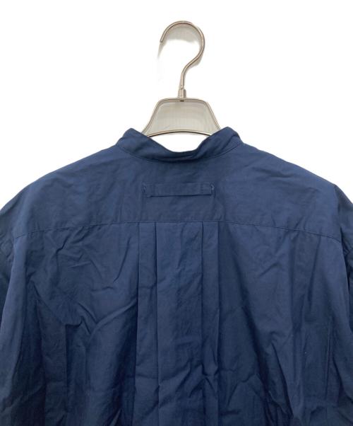 5525gallery（ゴーゴーニーゴーギャラリー）5525gallery (ゴーゴーニーゴーギャラリー) バンドカラー半袖シャツ ネイビー サイズ:Mの古着・服飾アイテム