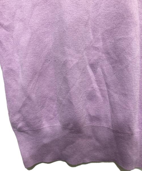 WIND AND SEA（ウィンダンシー）WIND AND SEA (ウィンダンシー) ロゴ ジャガード シルク ブレンド ニット パープル サイズ:Sの古着・服飾アイテム