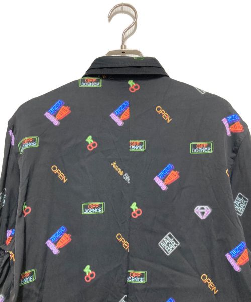 Acne studios（アクネ ストゥディオス）ACNE STUDIOS (アクネ ストゥディオス) ネオン総柄シャツ ブラック サイズ:SIZE44の古着・服飾アイテム