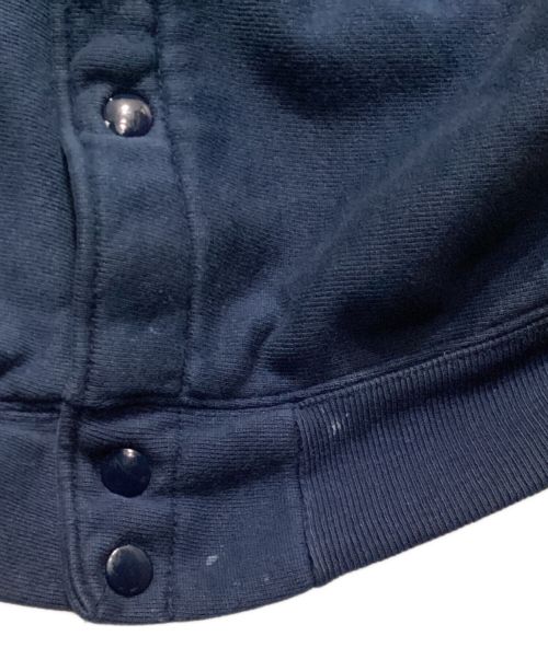 Champion REVERSE WEAVE（チャンピオン リバース ウィーブ）Champion REVERSE WEAVE (チャンピオン リバース ウィーブ) 90’s スナップパッチカーディガン ネイビー サイズ:Lの古着・服飾アイテム
