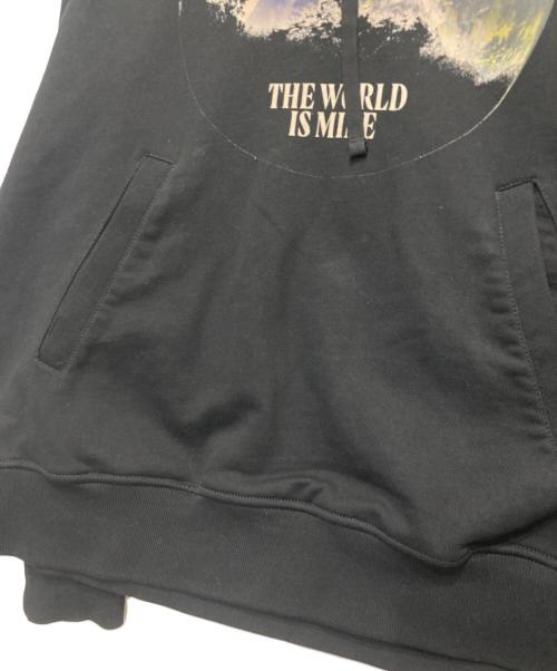 DIESEL（ディーゼル）DIESEL (ディーゼル) プリントパーカー ブラック サイズ:XLの古着・服飾アイテム