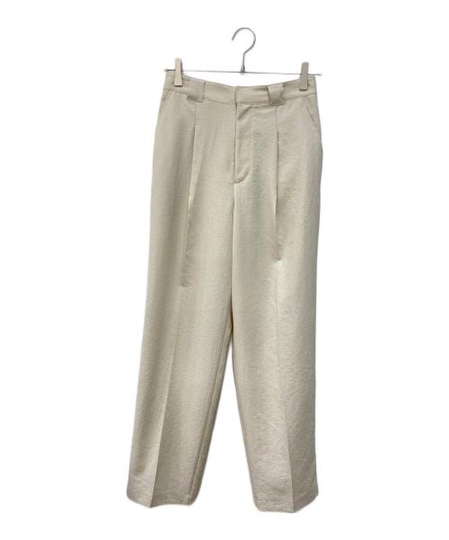 Spick and Span（スピック＆スパン）Spick and Span (スピックアンドスパン) ポリエステルツイルタックパンツ ベージュ サイズ:36の古着・服飾アイテム