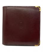 Cartierカルティエ）の古着「2つ折り財布」｜ボルドー