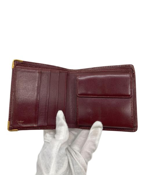 Cartier（カルティエ）Cartier (カルティエ) 2つ折り財布 ボルドーの古着・服飾アイテム