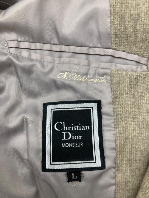 Christian Dior（クリスチャン ディオール）Christian Dior (クリスチャン ディオール) ウールジャケット ベージュ サイズ:Lの古着・服飾アイテム