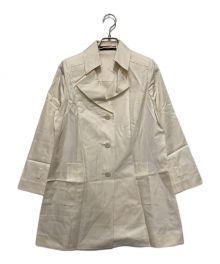 LEONARD（レオナール）の古着「シルクハーフコート」｜アイボリー