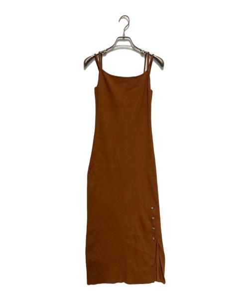 HER LIP TO（ハーリップトゥ）HER LIP TO (ハーリップトゥ) セットアップワンピース ブラウン サイズ:Sの古着・服飾アイテム
