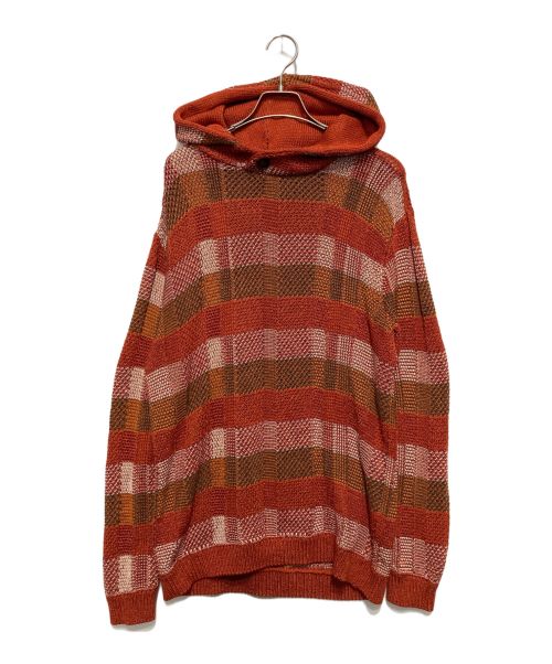 EMPORIO ARMANI（エンポリオアルマーニ）EMPORIO ARMANI (エンポリオアルマーニ) ニットパーカー ブラウン サイズ:Sの古着・服飾アイテム