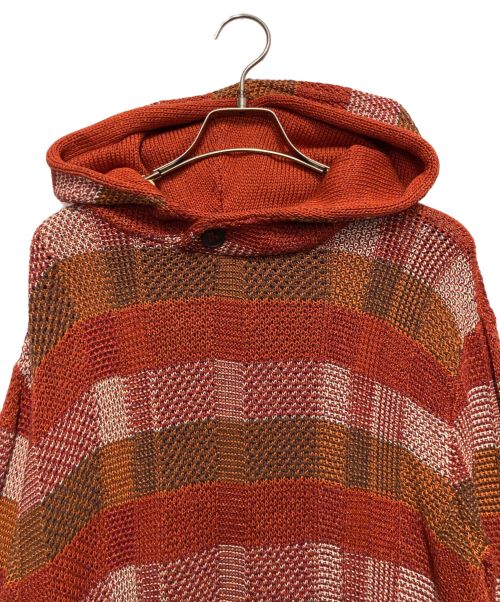 EMPORIO ARMANI（エンポリオアルマーニ）EMPORIO ARMANI (エンポリオアルマーニ) ニットパーカー ブラウン サイズ:Sの古着・服飾アイテム