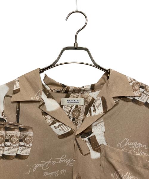 RADIALL（ラディアル）RADIALL (ラディアル) 総柄レーヨンシャツ ブラウン サイズ:Ⅿの古着・服飾アイテム