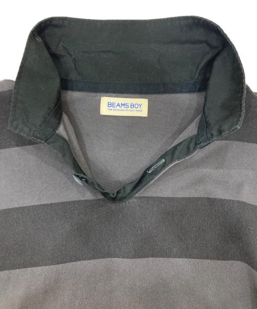 BEAMS BOY（ビームスボーイ）BEAMS BOY (ビームスボーイ) プリント ラグビージャージー ショート Tシャツ グレー サイズ:なしの古着・服飾アイテム