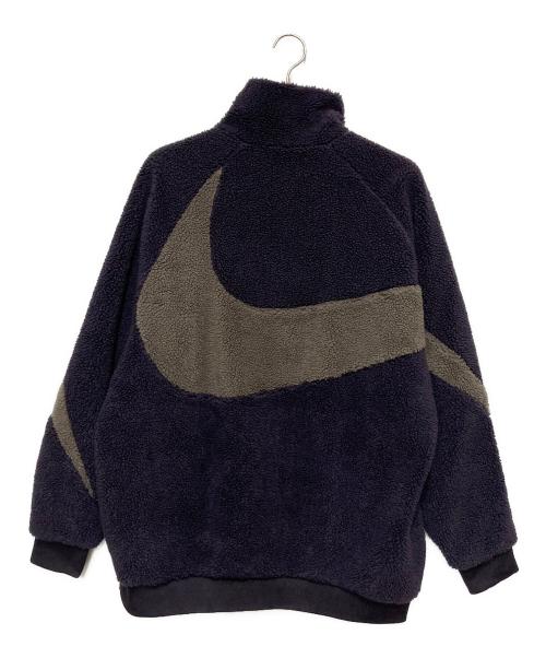 NIKE（ナイキ）NIKE (ナイキ) SWOOSH FULL ZIP JACKET パープル×ブラック サイズ:XXLの古着・服飾アイテム