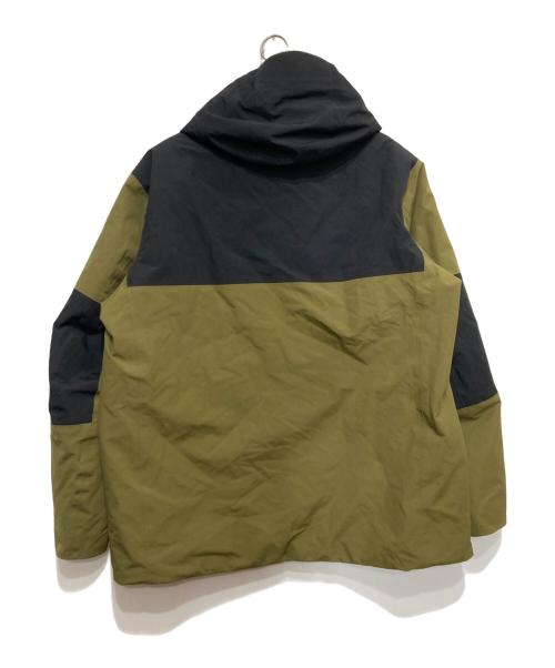 UNIQLO（ユニクロ）UNIQLO (ユニクロ) ハイブリットダウンジャケット カーキ×ブラック サイズ:XXLの古着・服飾アイテム
