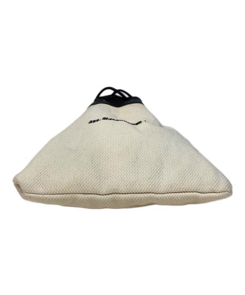 JIL SANDER+（ジルサンダープラス）JIL SANDER+ (ジルサンダープラス) ロゴプリント バケット クロスボディバッグ ホワイトの古着・服飾アイテム